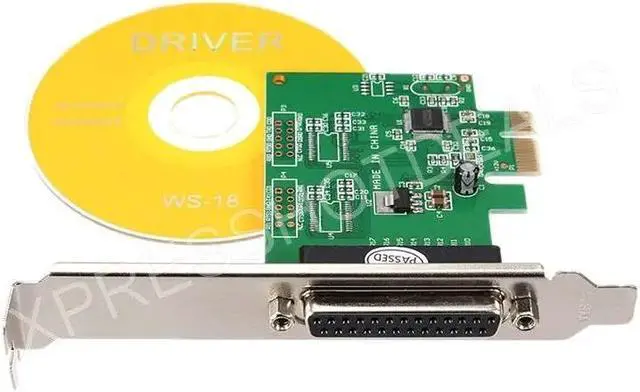 Alt view image 4 of 4 - Parallel Port DB25 LPT Printer to PCI-E Express Card Converter Adapter Win7