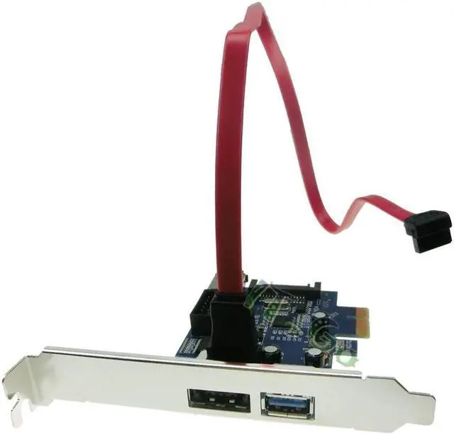 Alt view image 3 of 3 - Amify USB3.0 Power eSATA PCIe card PCI-e to Power eSATA + USB3.0 + 9pin USB2.0 Adapter Converter Card with SATA Power Socket