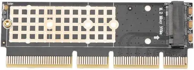 Alt view image 3 of 6 - 1U 2U Server NVMe NGFF Key M SSD M.2 NGFF to PCI-E 16x Adapter Extender Card with Heat Radiator for Windows7/8 / 10 / Linux