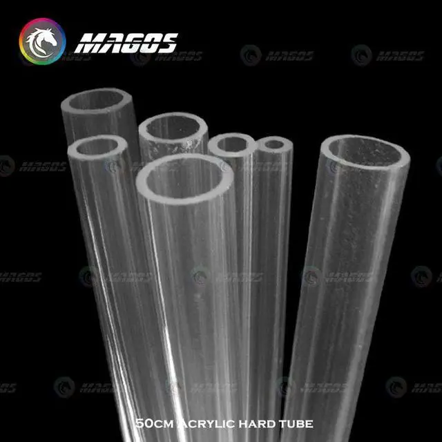 Alt view image 2 of 5 - Acrylic Tube Water Cooling kit Hard Pipe OD 8mm 10mm 12mm 14mm 16mm 18mm 20mm PC Case, PMMA Organic glass tube 50cm