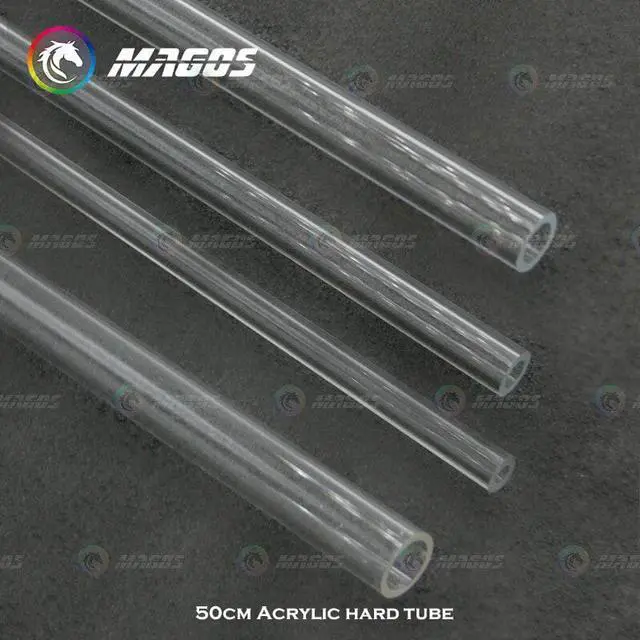 Alt view image 3 of 5 - Acrylic Tube Water Cooling kit Hard Pipe OD 8mm 10mm 12mm 14mm 16mm 18mm 20mm PC Case, PMMA Organic glass tube 50cm