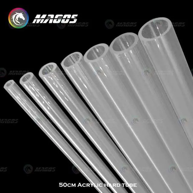 Alt view image 5 of 5 - Acrylic Tube Water Cooling kit Hard Pipe OD 8mm 10mm 12mm 14mm 16mm 18mm 20mm PC Case, PMMA Organic glass tube 50cm
