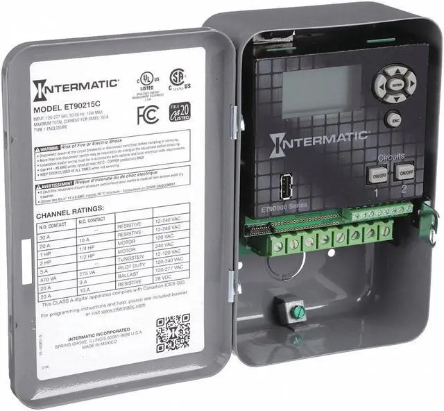 Main image of INTERMATIC ET90215C Electronic Timer,Astro 365 Days,SPDT
