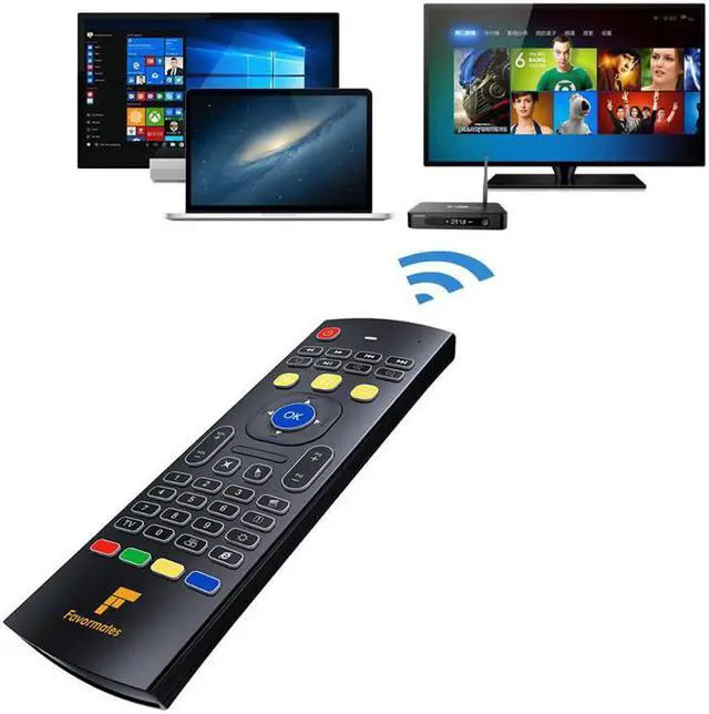 Alt view image 3 of 6 - Arrival Universal Wireless Fly Air Mouse Mini Keyboard with IE & Remote Control T3 for Android TV Box Media Player