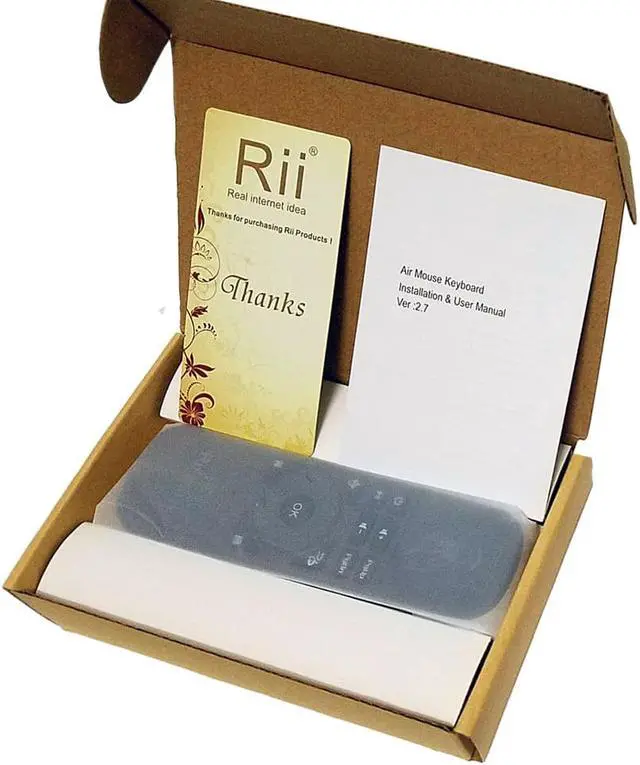 Alt view image 6 of 6 - Rii i7 Mini Air Mouse 2.4GHz Wireless Remote Control Built-in 6 Axis for PC Smart tv Android Box PS3 Motion Sensing Gamer