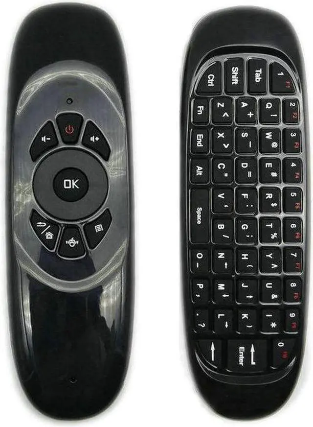 Alt view image 3 of 6 - Tikigogo C120 Backlight Mic Microphone Voice 2.4G air mouse Wireless remote control mini Keyboard for Android Smart TV Box
