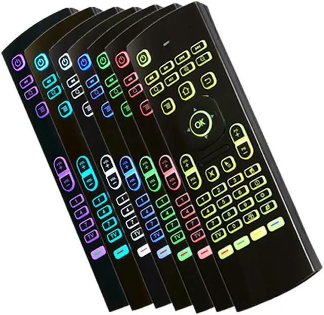 Alt view image 2 of 6 - MX3 air fly mouse mini keyboard backlight colorful 2.4Ghz wireless Remote control for android tv box laptop mini pc