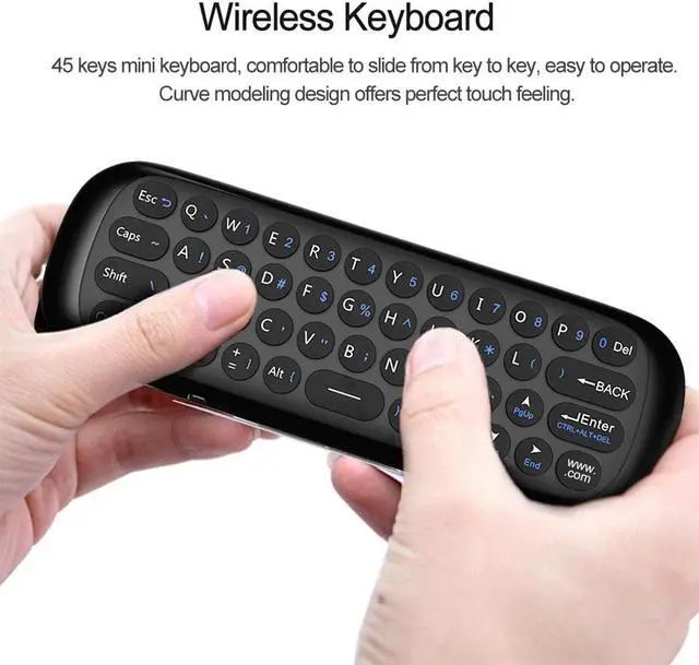Alt view image 3 of 5 - W1 MINI 2.4G Remote Control Wireless Keyboard 6-Axis Motion Sense Air Mouse IR Learning for Smart TV Android TV BOX Laptop PC