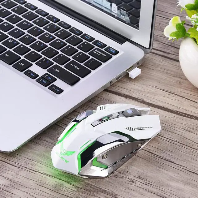 Alt view image 4 of 5 - 2.4G Wireless Mouse Rechargeable Gaming Optical Mouse 2400DPI Mice For PC Laptop Computer Ergonomics Original