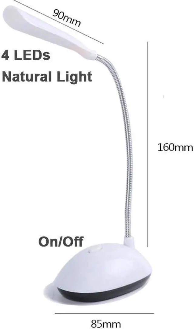 Alt view image 3 of 6 - Lamp Table Lamp Bright LED Lamp Desk Lamp AAA Battery e Lamp Bright LED Lamp Desk Lamp AAA Battery LED Desk Lamp Table Lamp