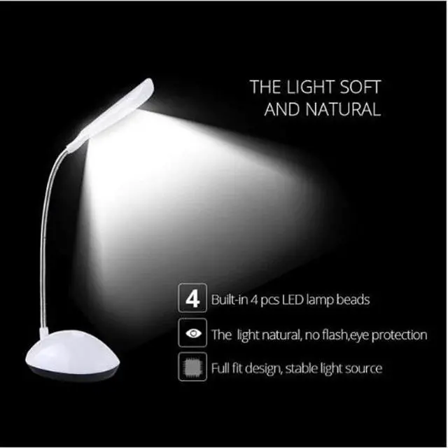Alt view image 6 of 6 - Lamp Table Lamp Bright LED Lamp Desk Lamp AAA Battery e Lamp Bright LED Lamp Desk Lamp AAA Battery LED Desk Lamp Table Lamp