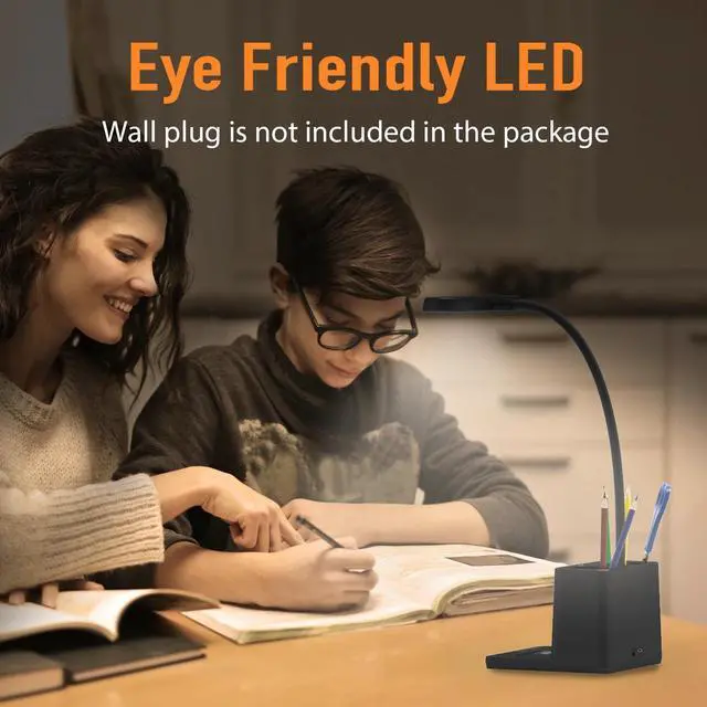 Alt view image 6 of 6 - AXX LED Table Lamps Dimmable Study Desk Lamps Children Kids USB Rechargeable Bright Reading Desk Light Bedroom Small Night Light