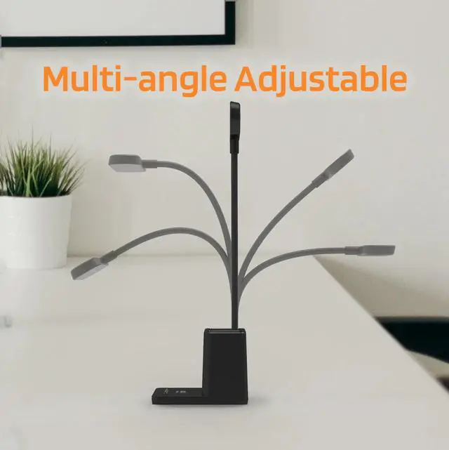 Alt view image 5 of 6 - AXX LED Table Lamps Dimmable Study Desk Lamps Children Kids USB Rechargeable Bright Reading Desk Light Bedroom Small Night Light