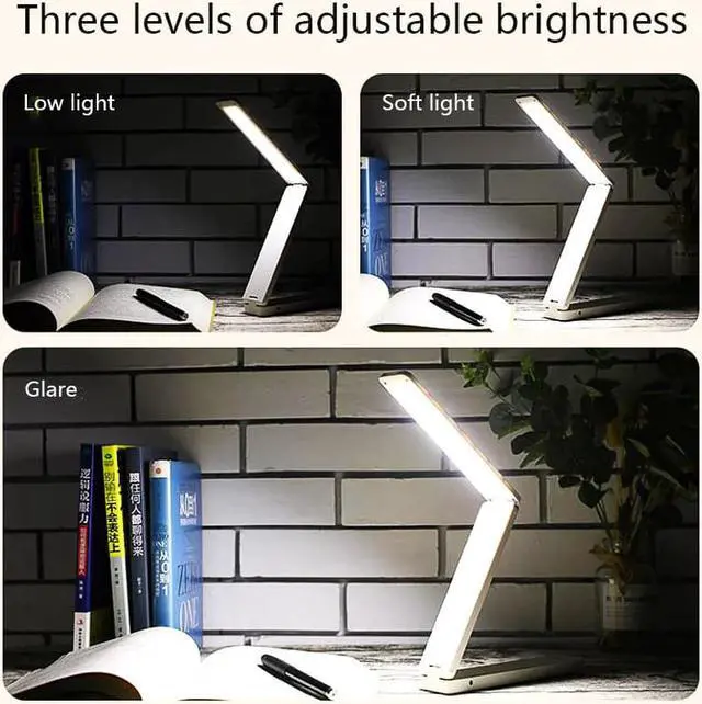 Alt view image 5 of 6 - LED Table Lamp Foldable Desk Lamp Touch Dimming Office Light USB Battery Dual Power Supply Eye Protection Portable Reading Lamp