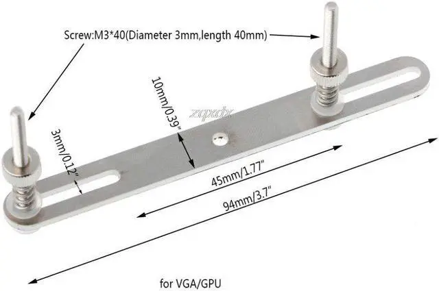 Main image of 1 Set Stainless Steel Water Cooling Waterblock Buckles Screw M3*40 For VGA GPU