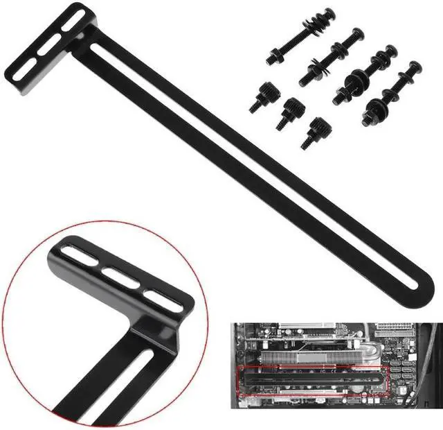 Alt view image 3 of 6 - For PCI Side-Blown Graphics Card Cooling Fan Mount Bracket Holder Universal