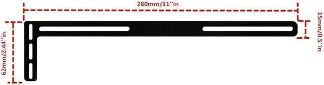 Alt view image 6 of 6 - Aluminum L-shaped Graphics Card Holder Desktop PC Case GPU Support Jack PCI Video Cards Stand Side Mounting Bracket 24BB