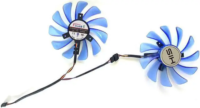 Alt view image 3 of 6 - 2PCS 95MM FDC10H12S9-C 4PIN 12V RX 580 GPU Cooler fan For HIS RX580 RX 580 Ice QX2 OC 4GB / Turbo 8GB Video card Cooling Fans