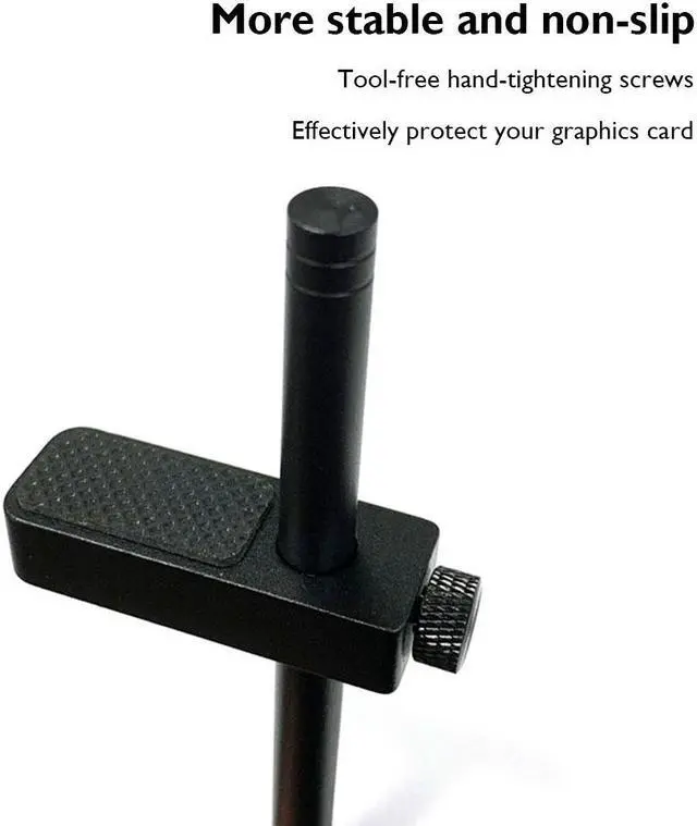 Alt view image 2 of 6 - Graphics Card Stand GPU Support Jack Desktop PC Case Video Cards Holder Aluminum Video Card Holder Bracket Jack Case