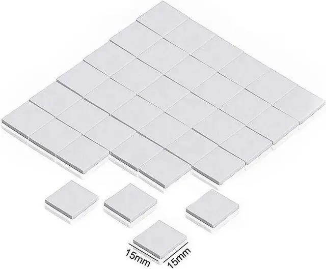 Alt view image 2 of 6 - 35 Pcs 15x15MM 10x10MM 1mm 2mm For Xbox PS PC VGA GPU SMD DIP IC Chip Heatsink Silicone Conduction Thermal Paste Compounds Pad