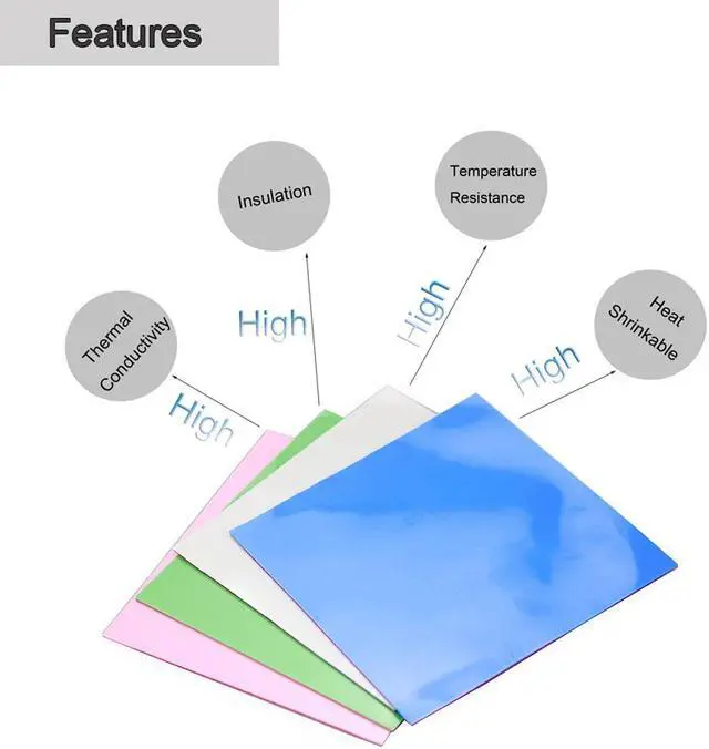 Alt view image 6 of 6 - 35 Pcs 15x15MM 10x10MM 1mm 2mm For Xbox PS PC VGA GPU SMD DIP IC Chip Heatsink Silicone Conduction Thermal Paste Compounds Pad