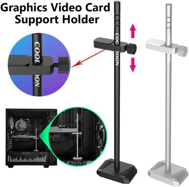 Main image of COOLMOON VT192 Aluminum Graphics Card Support Stand PC Case Video Card Holder Bracket Desktop Computer Chassis Cooling GPU Stand