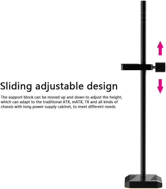 Alt view image 5 of 6 - COOLMOON VT192 Aluminum Graphics Card Support Stand PC Case Video Card Holder Bracket Desktop Computer Chassis Cooling GPU Stand