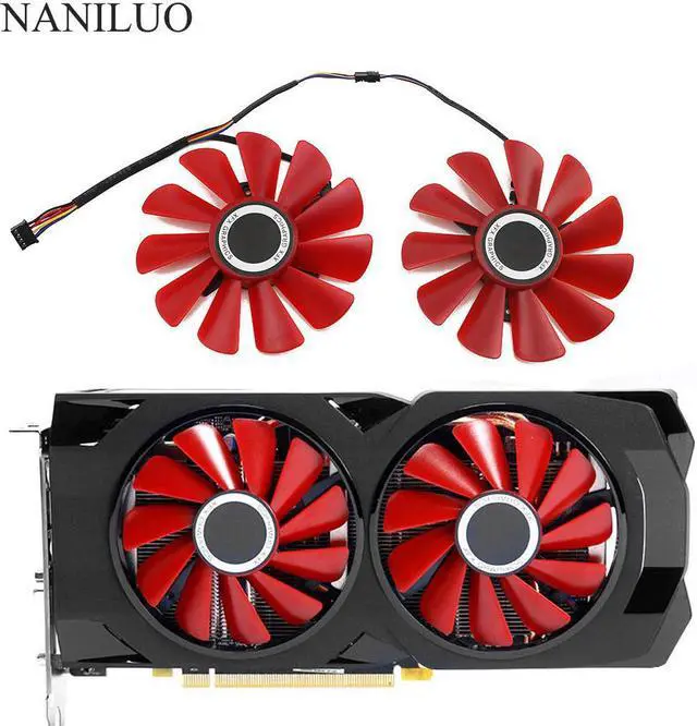Main image of 85MM Diameter RX-570-RS RX-580-RS FD10U12S9-C For XFX RX570 RS RX580 RS Video Graphics Cards Cooling As Replacement Fan