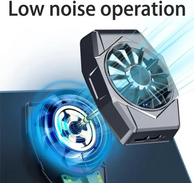 Alt view image 4 of 6 - Portable Magnetic Mobile Phone Radiator Phone Cooling Fan Case  Smart Phone Cooler Phone Cooling Fan Case Mobile Phone Cooler