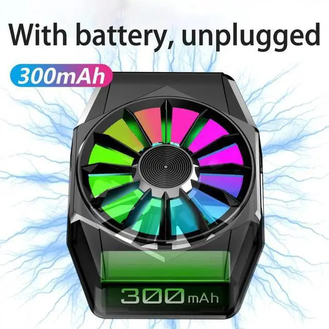 Alt view image 2 of 6 - Portable Magnetic Mobile Phone Radiator Phone Cooling Fan Case  Smart Phone Cooler Phone Cooling Fan Case Mobile Phone Cooler