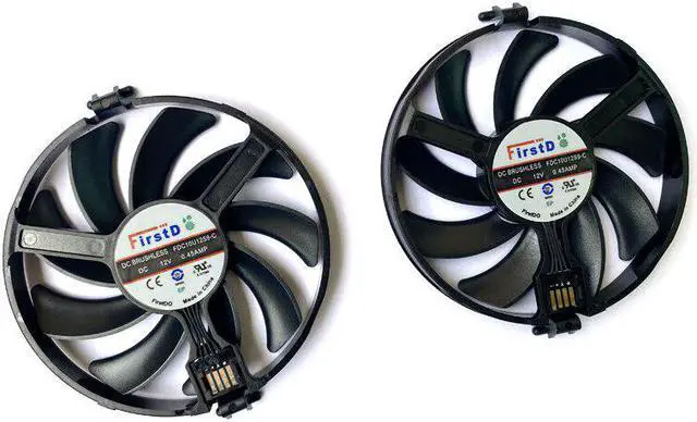 Alt view image 3 of 6 - Original RX470 RX480 FDC10U12S9-C GPU FAN For XFX AMD Radeon RX 470 480 580 RX580 RX480 RX470 EDITION Cooling Fans Graphics Card