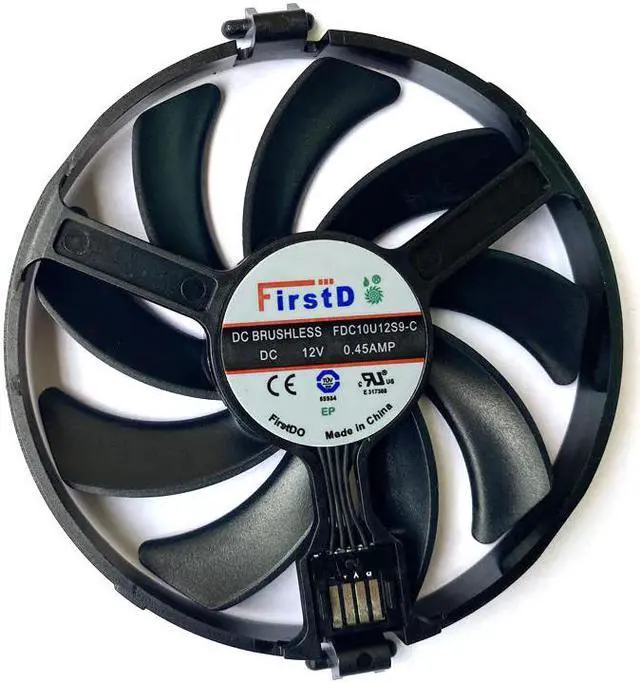 Alt view image 6 of 6 - Original RX470 RX480 FDC10U12S9-C GPU FAN For XFX AMD Radeon RX 470 480 580 RX580 RX480 RX470 EDITION Cooling Fans Graphics Card