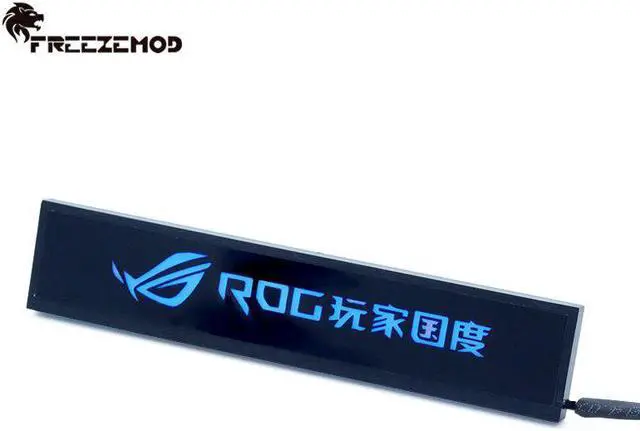 Alt view image 5 of 6 - FREEZEMOD RGB Graphics Card Backplate GPU Support RGB Side Panel RTX3090 GTX ROG 5V 3PIN ARGB AURA SYNC PC Case DIY MOD
