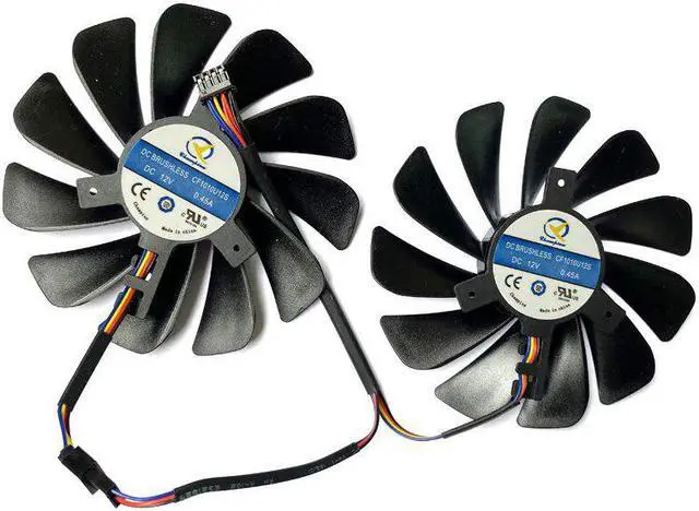 Alt view image 3 of 6 - Original 95mm CF1010U12S FDC10U12S9-C 4PIN RX580 GPU Fan For XFX AMD Radeon RX 580 590 RX580 RX590 Graphics Card Cooling Fan