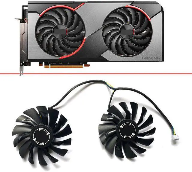 Main image of 2PCS 85MM For MSI Radeon RX 5700 XT GAMING X RX 5500 XT MECH 8G OC Graphics Video Card 4PIN RX 5600 GPU Cooler Fan