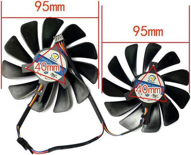 Alt view image 6 of 6 - Original 95mm CF1010U12S FDC10U12S9-C 4PIN RX580 GPU Fan For XFX AMD Radeon RX 580 590 RX580 RX590 Graphics Card Cooling Fan