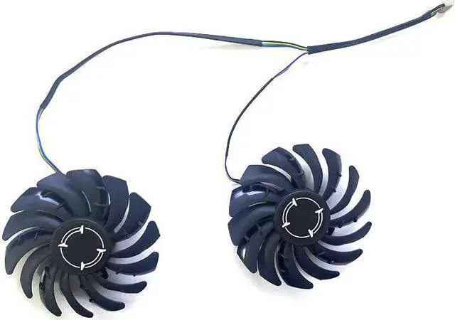 Alt view image 4 of 6 - 2PCS 85MM For MSI Radeon RX 5700 XT GAMING X RX 5500 XT MECH 8G OC Graphics Video Card 4PIN RX 5600 GPU Cooler Fan
