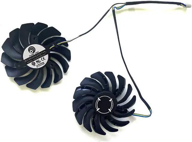 Alt view image 6 of 6 - 2PCS 85MM For MSI Radeon RX 5700 XT GAMING X RX 5500 XT MECH 8G OC Graphics Video Card 4PIN RX 5600 GPU Cooler Fan