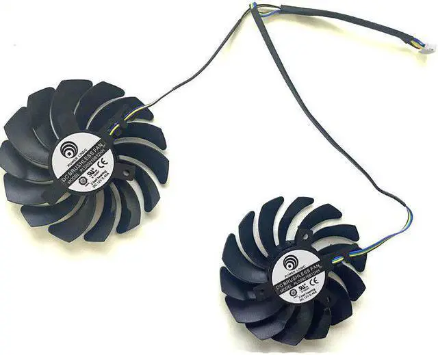 Alt view image 5 of 6 - 2PCS 85MM For MSI Radeon RX 5700 XT GAMING X RX 5500 XT MECH 8G OC Graphics Video Card 4PIN RX 5600 GPU Cooler Fan