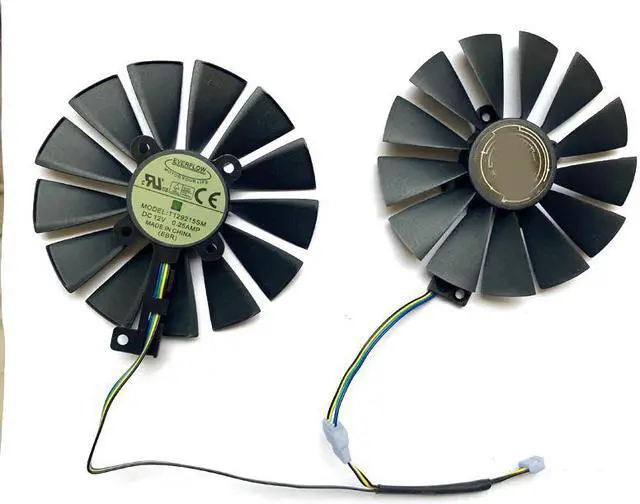 Alt view image 2 of 6 - 95MM T129215SM FDC10M12S9-C RX580 GPU Fan For ASUS STRIX RX 470 580 570 GTX 1050Ti 1070Ti 1080Ti Gaming Video Card Cooling Fans