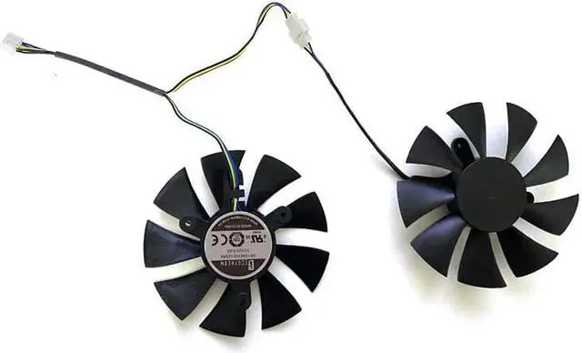 Alt view image 3 of 5 - DIY 2PCS 85MM 12V 4pin PLA09215B12H RTX3080 GPU FAN For DELL RTX3070 RTX3080 RTX3090 Graphics Card Fan Replacement Cooling Fans