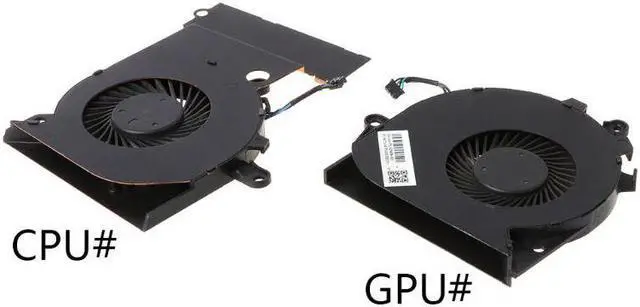 Main image of Black Metal Replaced Laptop GPU CPU Cooling Fan for HP OMEN 15-CE 17-AN Cooler Fan