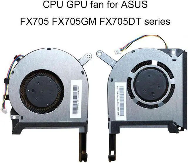 Main image of Computer Fan Cooling for ASUS TUF Gaming FX705 FX705GM FX705GE FX705DT GPU CPU Fans Cooler Radiator 5V 4 PIN 13NR00S0M09011 sale
