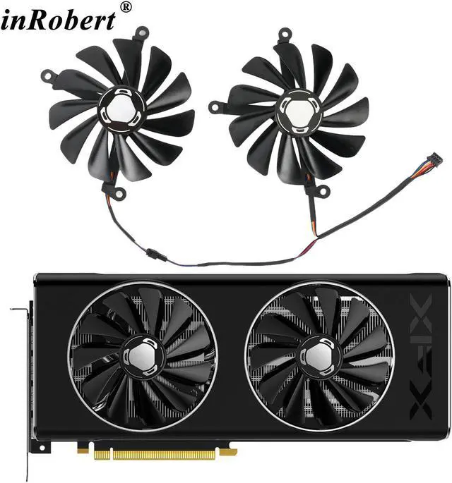 Main image of 2pcs/set 95mm CF1010U12S GPU Video Card Cooler Fan XFX Radeon RX 5700 XT 8GB THICC II Ultra/ 5700 8GB DD Ultra Graphics Card