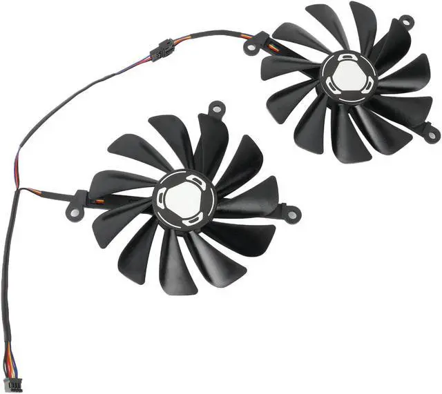 Alt view image 4 of 5 - 2pcs/set 95mm CF1010U12S GPU Video Card Cooler Fan XFX Radeon RX 5700 XT 8GB THICC II Ultra/ 5700 8GB DD Ultra Graphics Card
