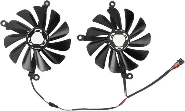 Alt view image 3 of 5 - 2pcs/set 95mm CF1010U12S GPU Video Card Cooler Fan XFX Radeon RX 5700 XT 8GB THICC II Ultra/ 5700 8GB DD Ultra Graphics Card