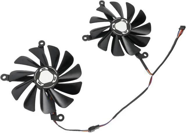 Alt view image 2 of 5 - 2pcs/set 95mm CF1010U12S GPU Video Card Cooler Fan XFX Radeon RX 5700 XT 8GB THICC II Ultra/ 5700 8GB DD Ultra Graphics Card
