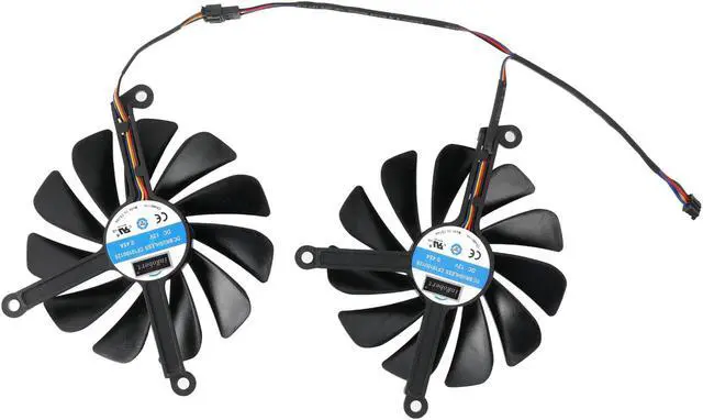 Alt view image 5 of 5 - 2pcs/set 95mm CF1010U12S GPU Video Card Cooler Fan XFX Radeon RX 5700 XT 8GB THICC II Ultra/ 5700 8GB DD Ultra Graphics Card
