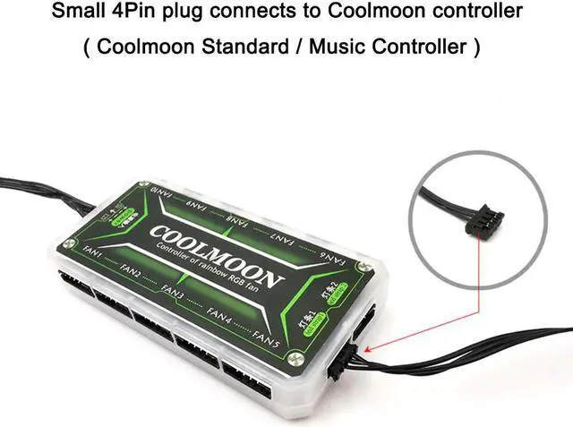 Alt view image 4 of 6 - Coolmoon RGB LED Light Graphics Card Bracket 25cm/28cm 5V Small 4PIN GPU Support VGA Holder for Computer Chassis PC Accessories