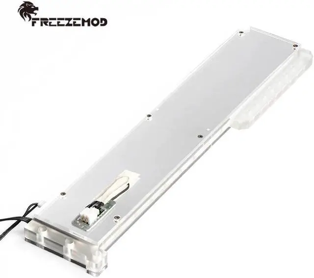 Alt view image 6 of 6 - RGB VGA Bracket Acrylic GPU Holder with Temperature Display ROG/ASUS/GIGABYTE/NVIDIA Video Card Support 5V 3PIN ARGB AURA SYNC